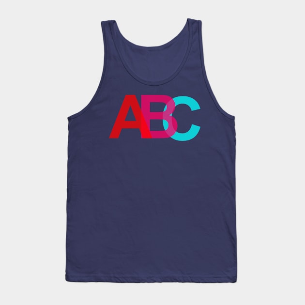 alphabets a,b,c Tank Top by CreativeIkbar Prints